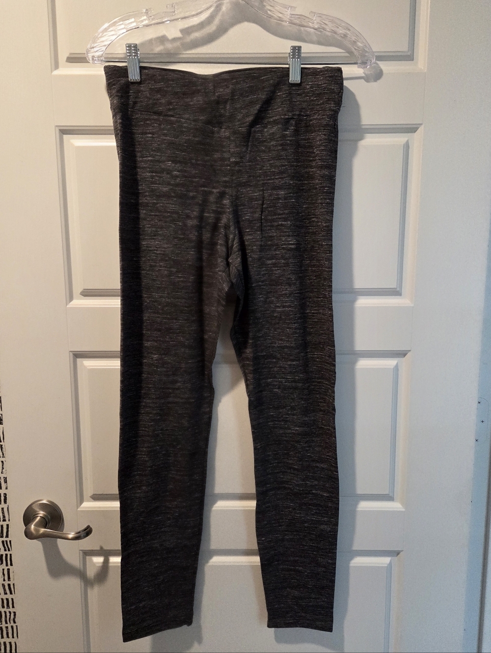 Time and Tru Womens Heathered Dark Gray Leggings Med (8-10) 2 Pack Nwt
